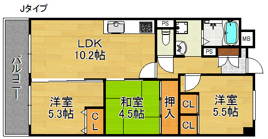 サニーコットン住之江 間取り