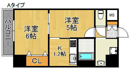 アバンサール清水丘 間取り