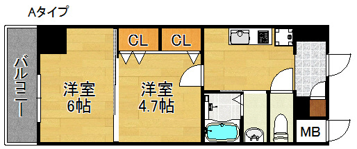 グランパシフィックパークビュー 間取り