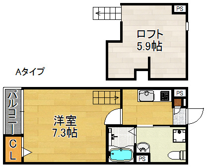 アクセル住之江 間取り