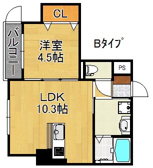 エイチ・ツーオー清水丘 間取り
