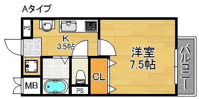 グランエクラ岸里 間取り