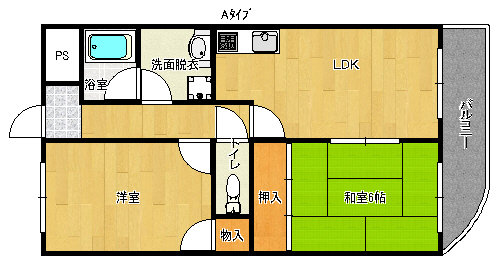 カーサ住之江公園 間取り