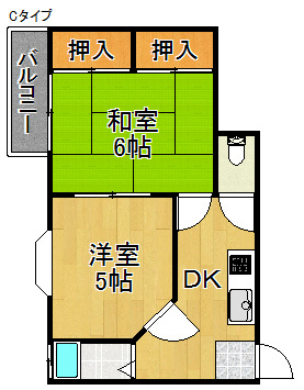 キャピタル住之江公園 間取り