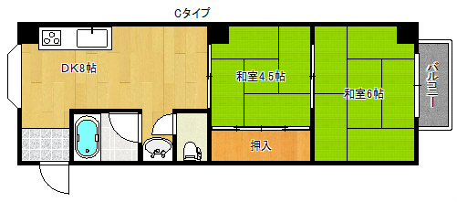 コーポ吉野屋 間取り
