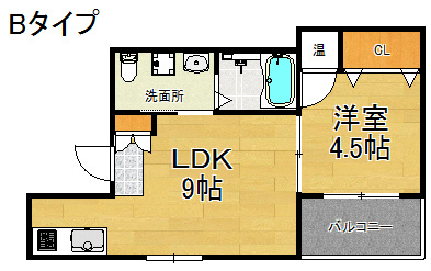 Fメゾン西加賀屋Ⅲ番館  間取り