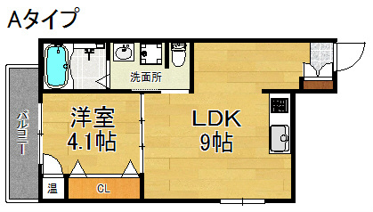 Fメゾン西加賀屋Ⅱ番館 間取り
