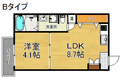 Fメゾン西加賀屋Ⅱ番館 間取り