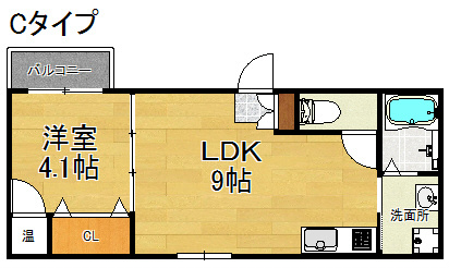 Fメゾン西加賀屋Ⅱ番館 間取り
