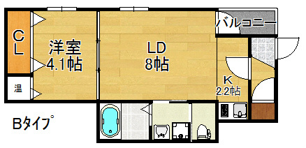 F maison GRACE Ⅱ番館 間取り