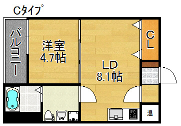 F maison GRACE Ⅱ番館 間取り