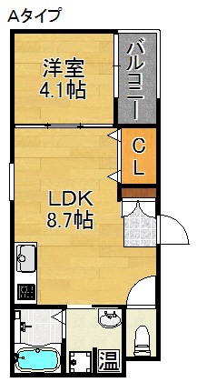 F maison SQUAREⅡ番館 間取り