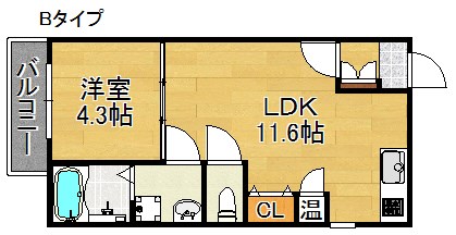 F maison SQUAREⅢ番館  間取り