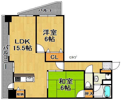 住之江フタバビル 間取り