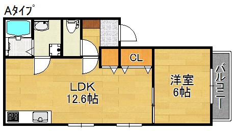 ARCASA KISHINOSATO Ⅳ 間取り
