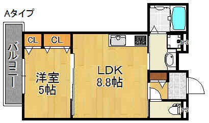 クリエオーレ上住吉 間取り