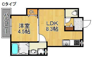 クリエオーレ上住吉 間取り