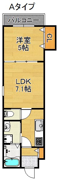 クリエオーレ玉出東 間取り