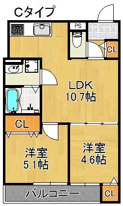 クリエオーレ玉出東 間取り