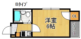 スカイハイツ中加賀屋 間取り