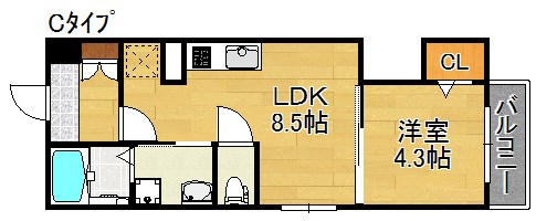 ＧＲＡＮＤＩＲ玉出 間取り