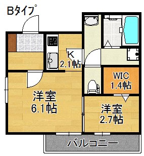 エルメゾン聖天下 間取り