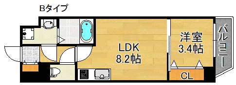 アンフィニⅩⅥ岸里 間取り