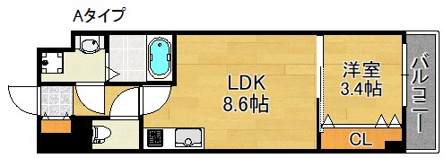 アンフィニⅩⅥ岸里 間取り