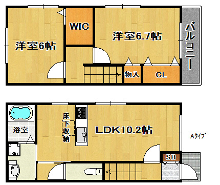 テラス北加賀屋 間取り
