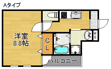 ソレイユ聖天下Ｃ 間取り