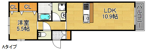 ロイヤルヒルズ住之江 間取り