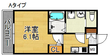 H-maison天下茶屋 間取り