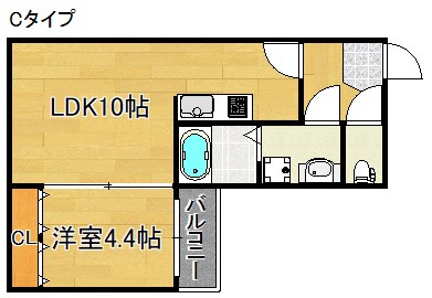 コスモクレスト清水丘 間取り