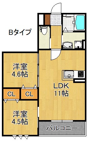 アプリーレⅡ 間取り