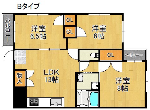 大阪府大阪市住之江区西住之江２丁目 間取り