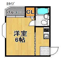 キューブ西加賀屋 間取り