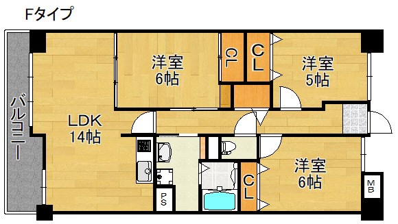 サワー・ドゥー住之江公園 間取り