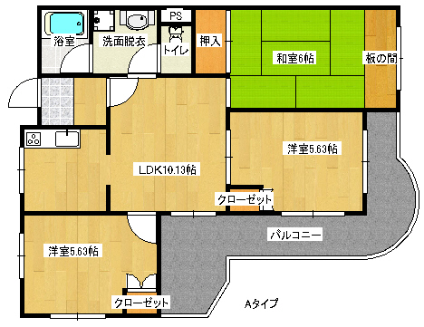 エスポワール住之江公園 間取り