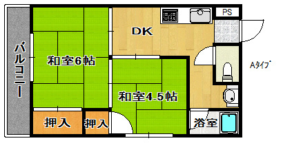 住之江パークハイツ№1 間取り