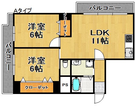 ラパンジール粉浜 間取り