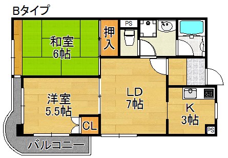 エスポワール住之江公園 間取り