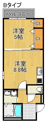 フジパレスsun eight１ 間取り
