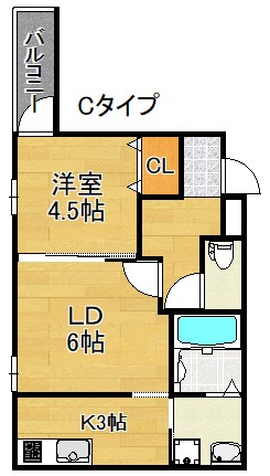 フジパレスsun eight１ 間取り