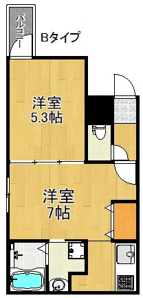 フジパレス沢ノ町Ⅱ番館 間取り