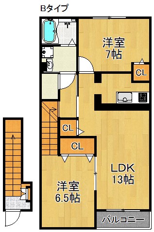 クレール白水 間取り