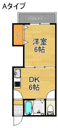 アレマーナ北加賀屋 間取り